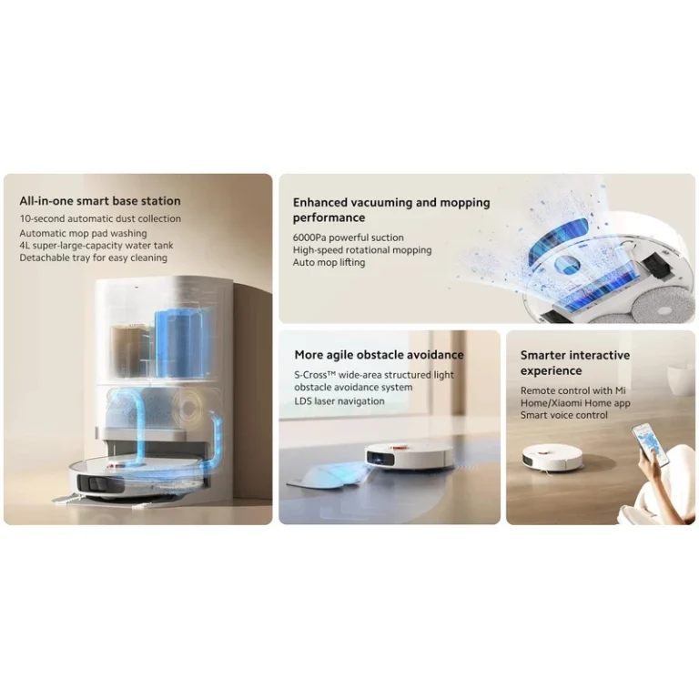 جارو رباتیک شیائومی مدل X20 Plus سفید | Xiaomi Robot Vacuum X20 Plus White