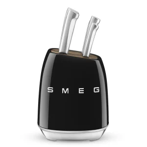 ست چاقو اسمگ مشکی مدل KBSF01 | SMEG 7-Piece Knife Block Set KBSF01